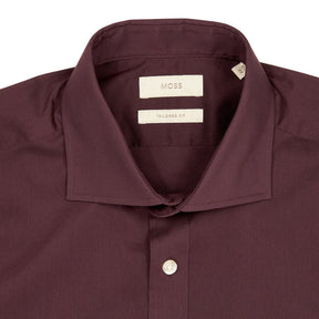 Moss Burgundy Tailored Fit Shirt