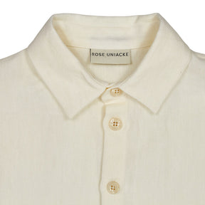 Rose Uniacke Cream Linen Trouser Suit