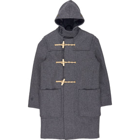 Gloverall Grey Monty Duffle Coat Wool