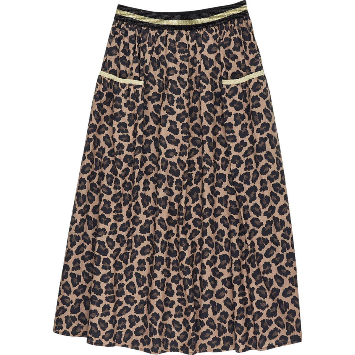 Wyse Leopard Print Midi Skirt 1