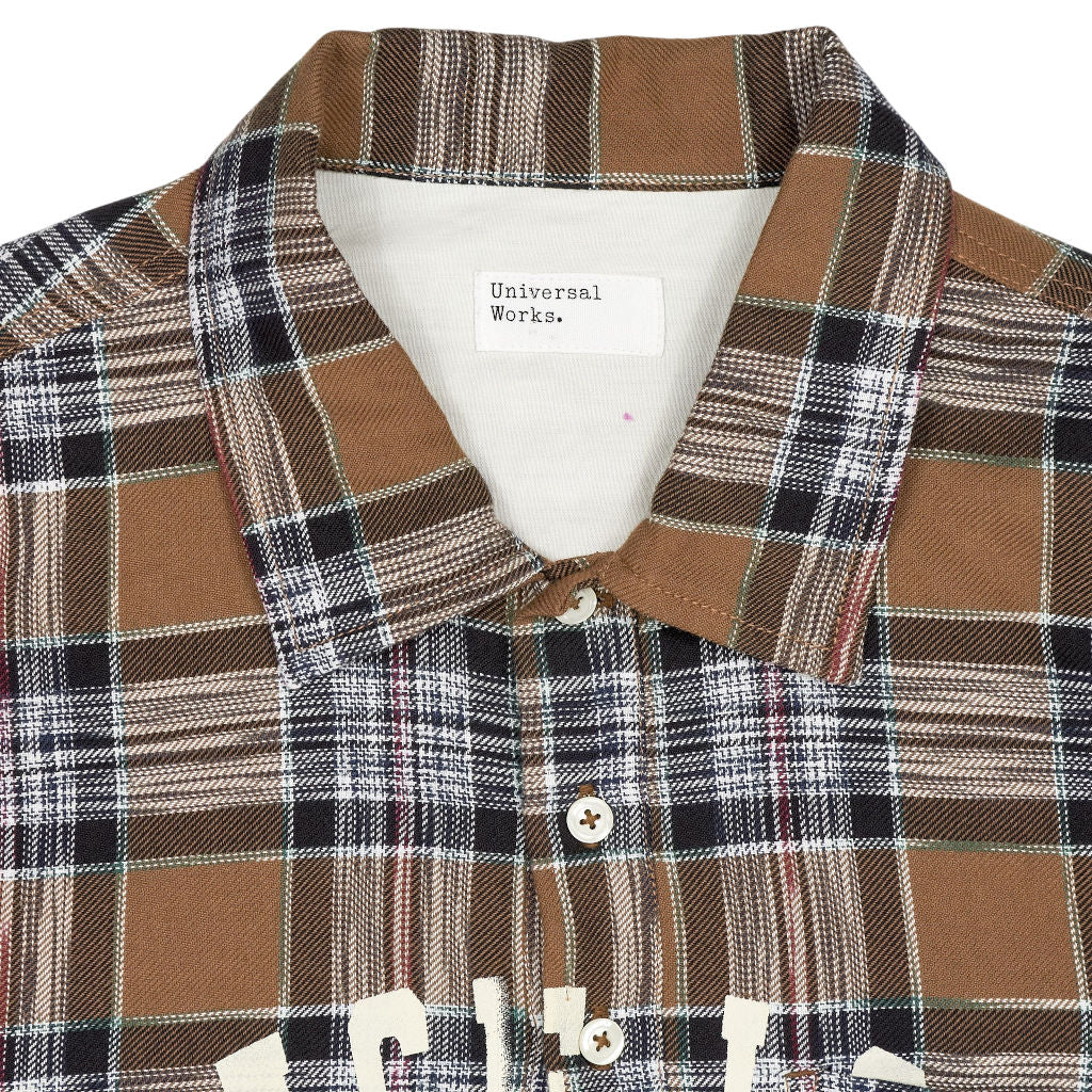 Universal Works Brown Plaid Shirt