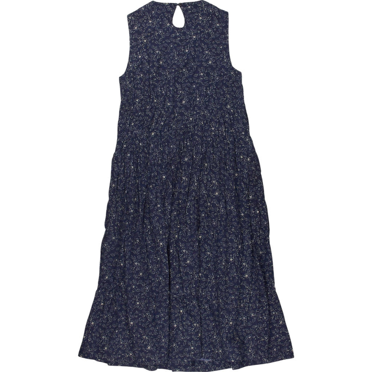 YMC Navy Floral Midi Dress