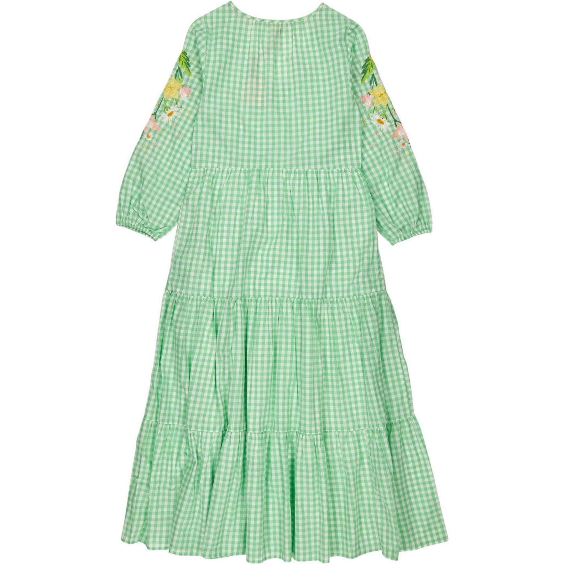 Strong Girls Club Green Gingham Midi Dress Strong Girls Club Green Gingham Midi Dress