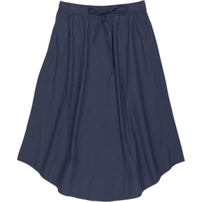Hush Navy Cotton Poplin Skirt