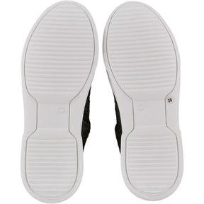 By Walid Olive Green Lace Trainers