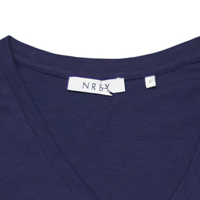 NRBY Blue V-Neck Long Sleeve Top