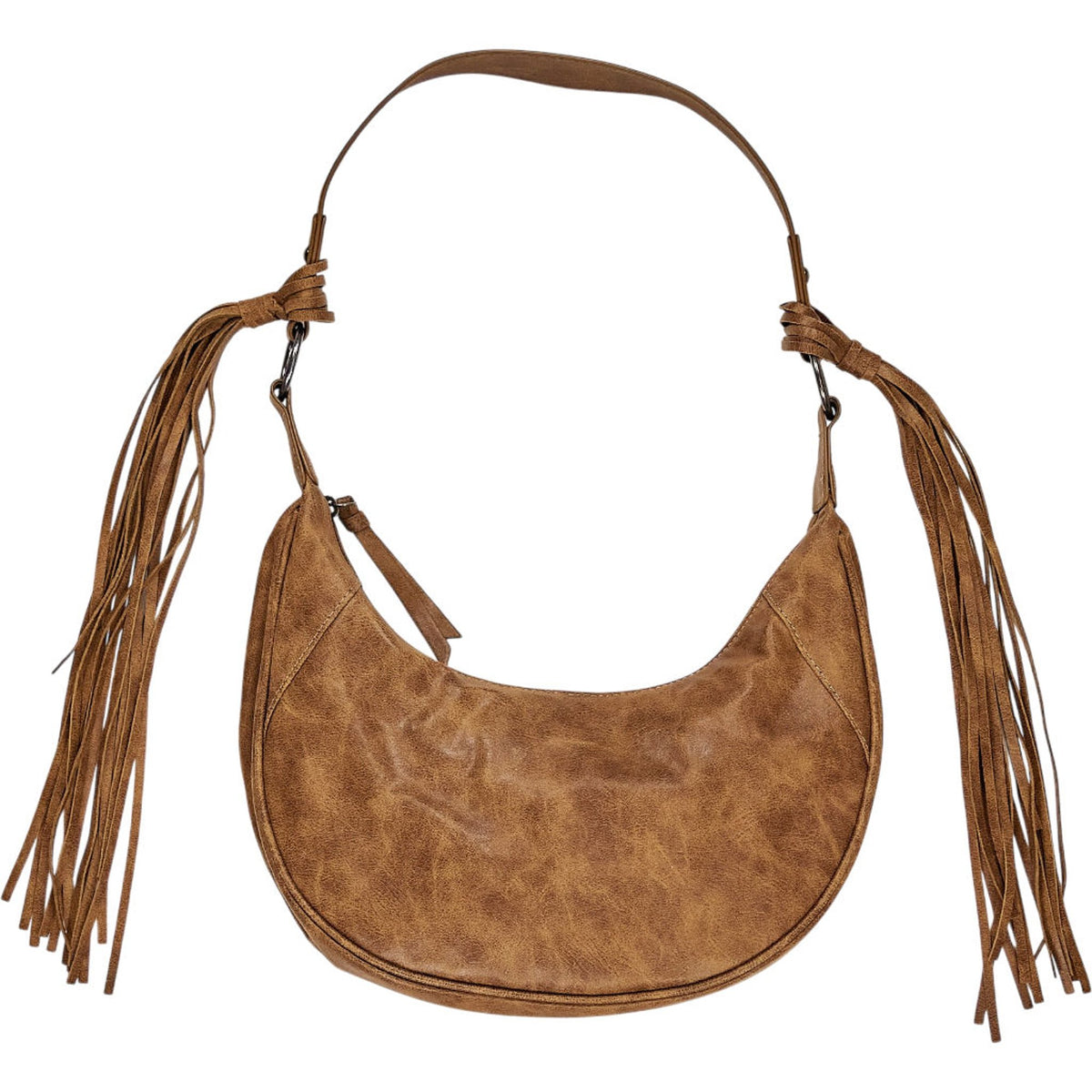 Pull&Bear Brown Fringe Shoulder Bag