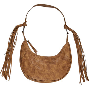 Pull&Bear Brown Fringe Shoulder Bag
