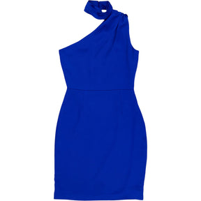 Reiss Blue One-Shoulder Ennie Dress