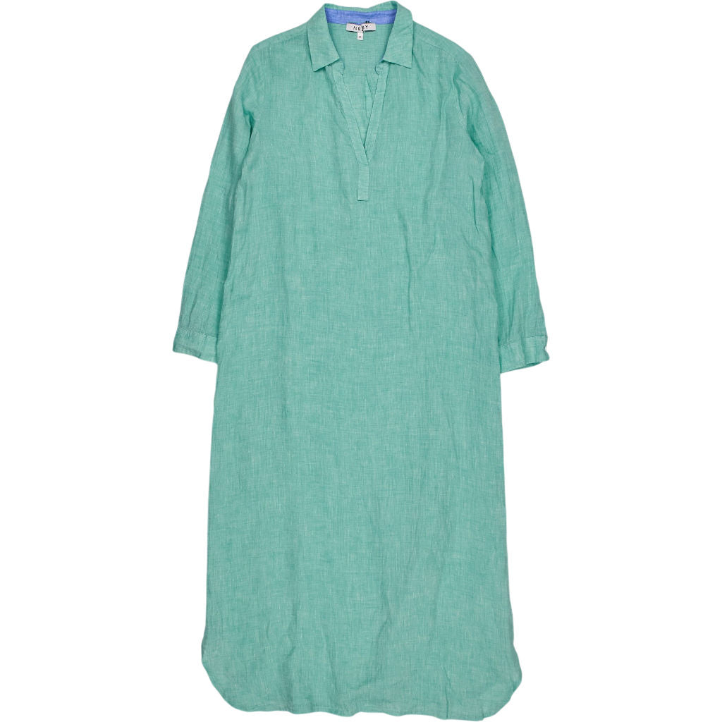 NRBY Green Linen Dress