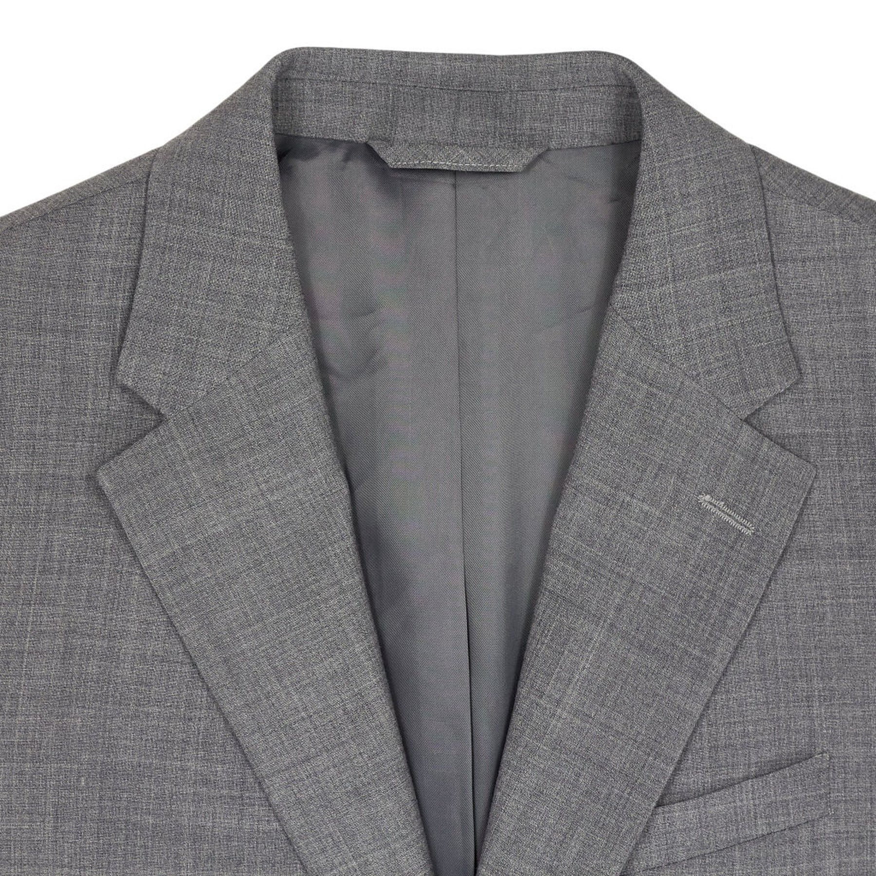 Moss Grey Wool Blend Suit Jacket