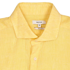 Reiss Yellow Linen Shirt