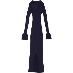 Baukjen Navy Ribbed Knit Dress