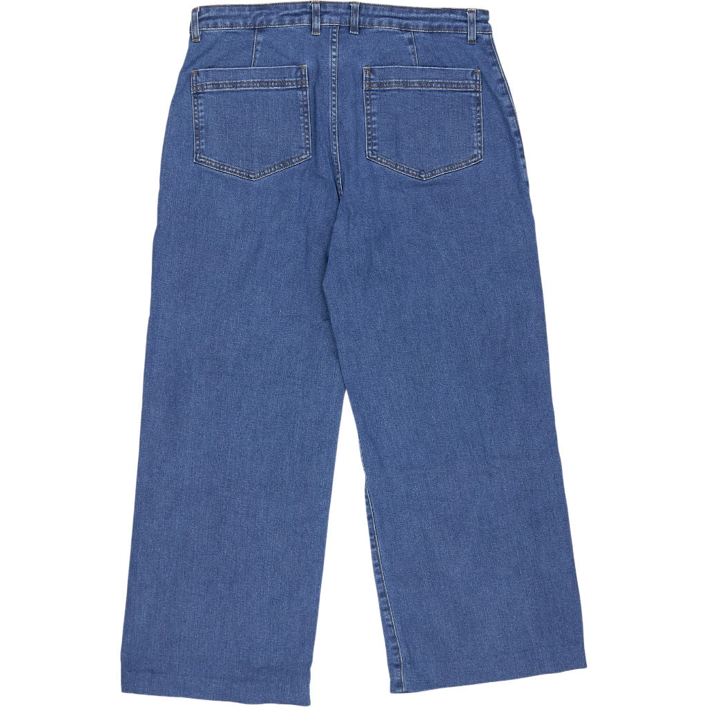 Baukjen Blue Wide Leg Pocket Jeans