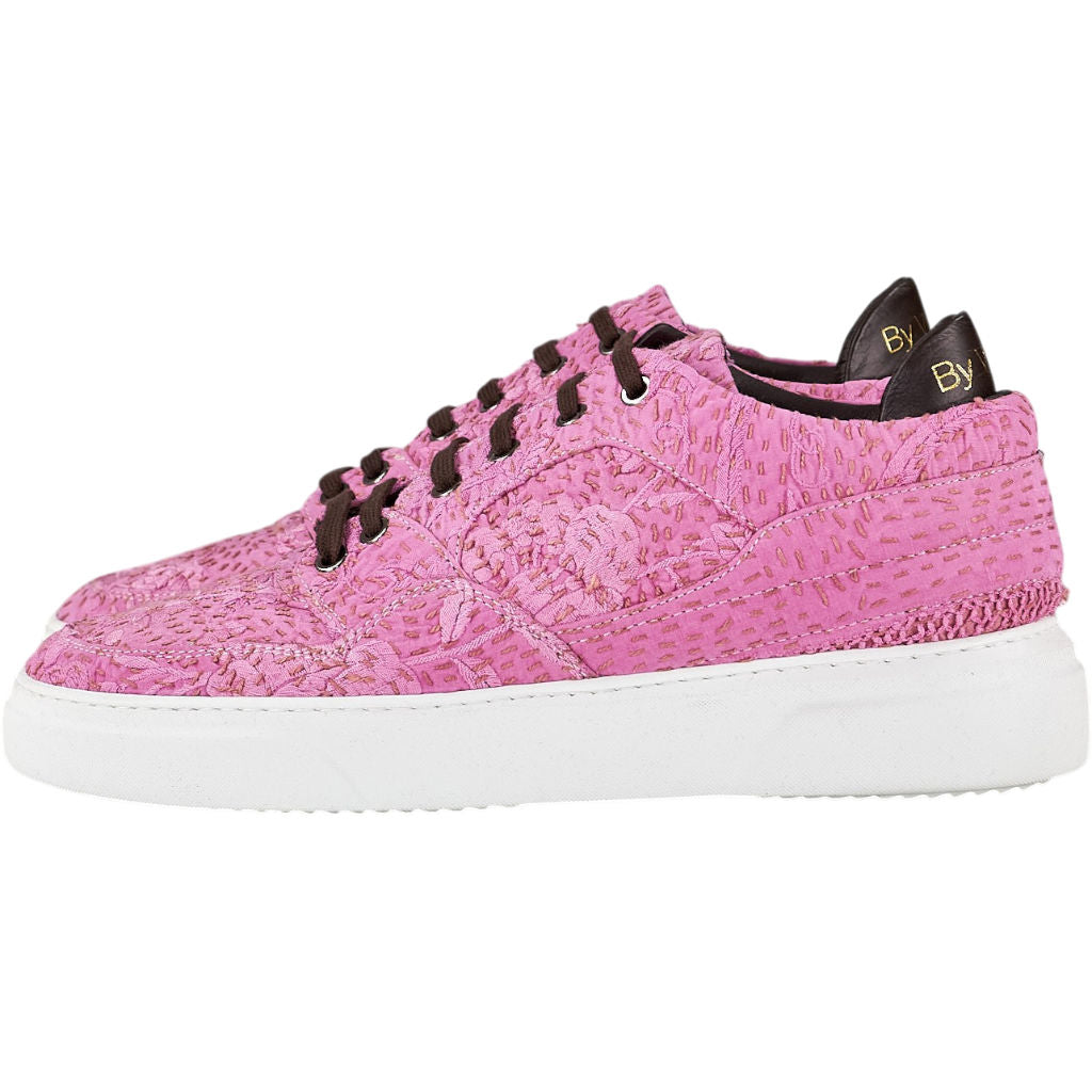 By Walid Pink Lace-Up Trainers