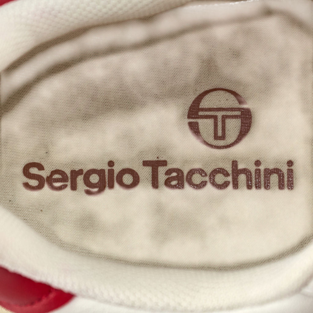 Sergio Tacchini White Red Prime Shot Trainers