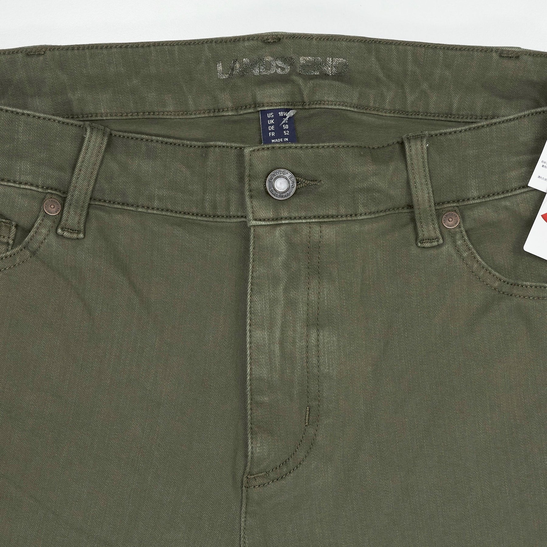 Lands' End Green Stretch Trousers