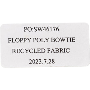 Moss Navy Floppy Poly Bow Tie