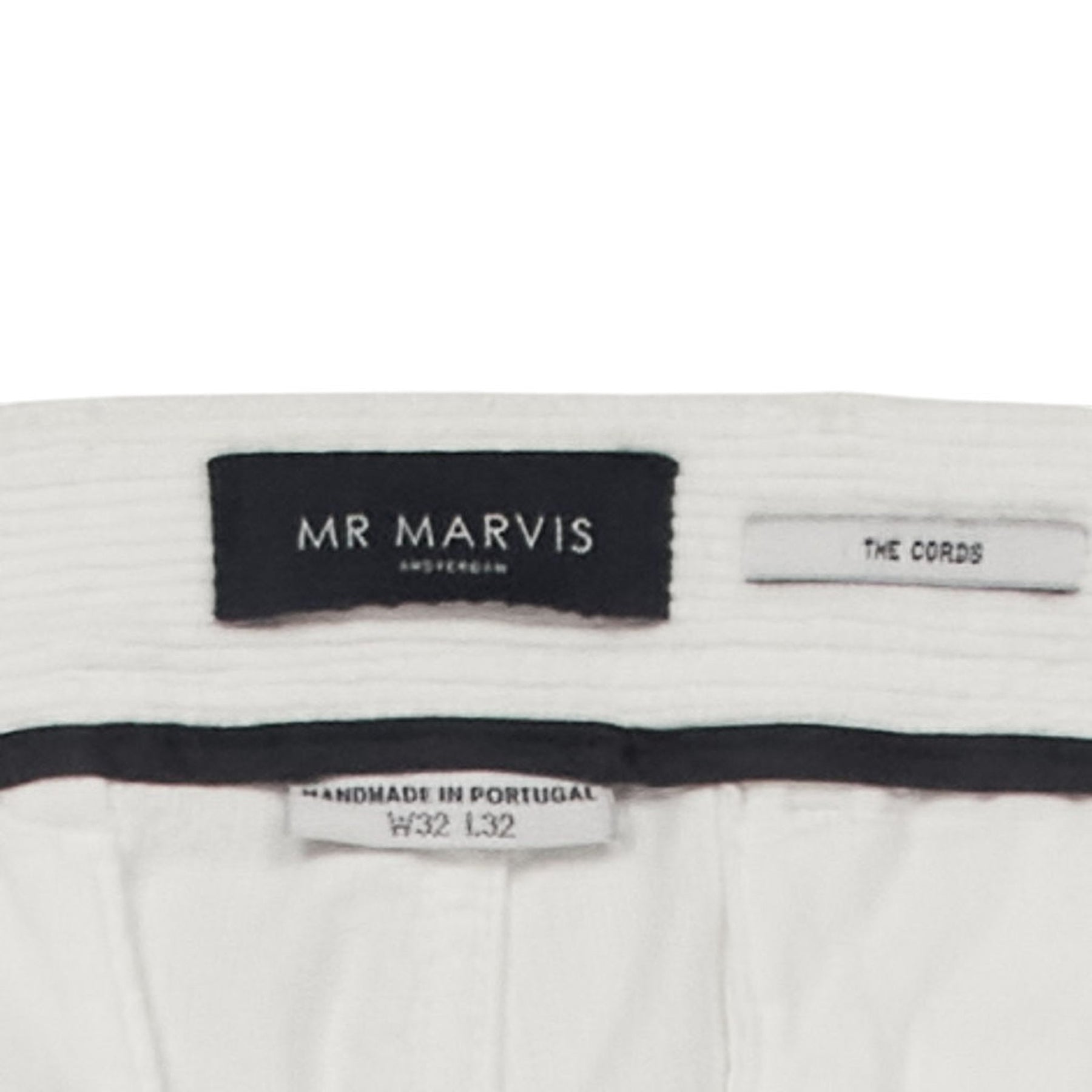 Mr Marvis White The Cords Trousers