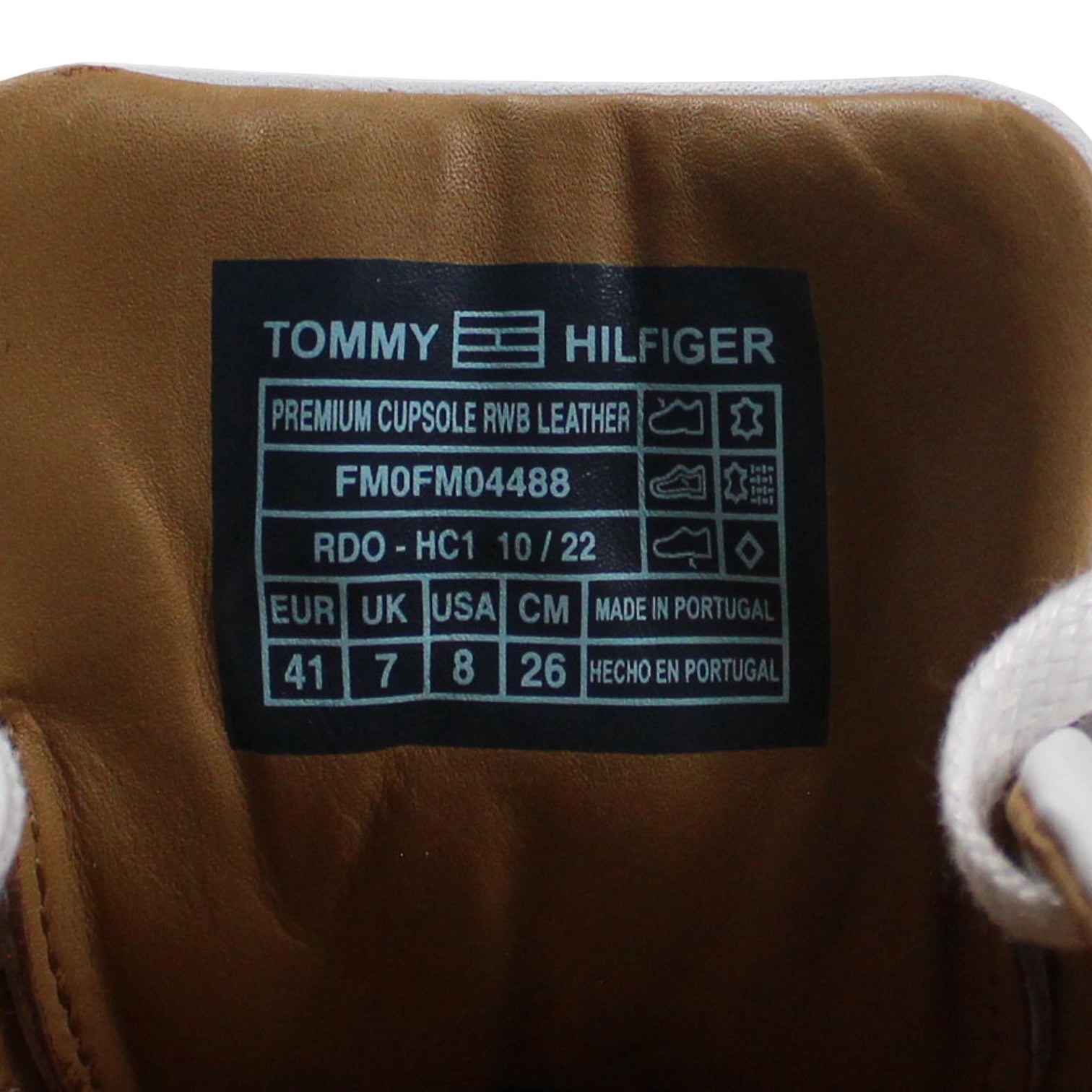 Tommy Hilfiger White Premium Leather Cupsole Shoe