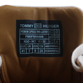 Tommy Hilfiger White Premium Leather Cupsole Shoe