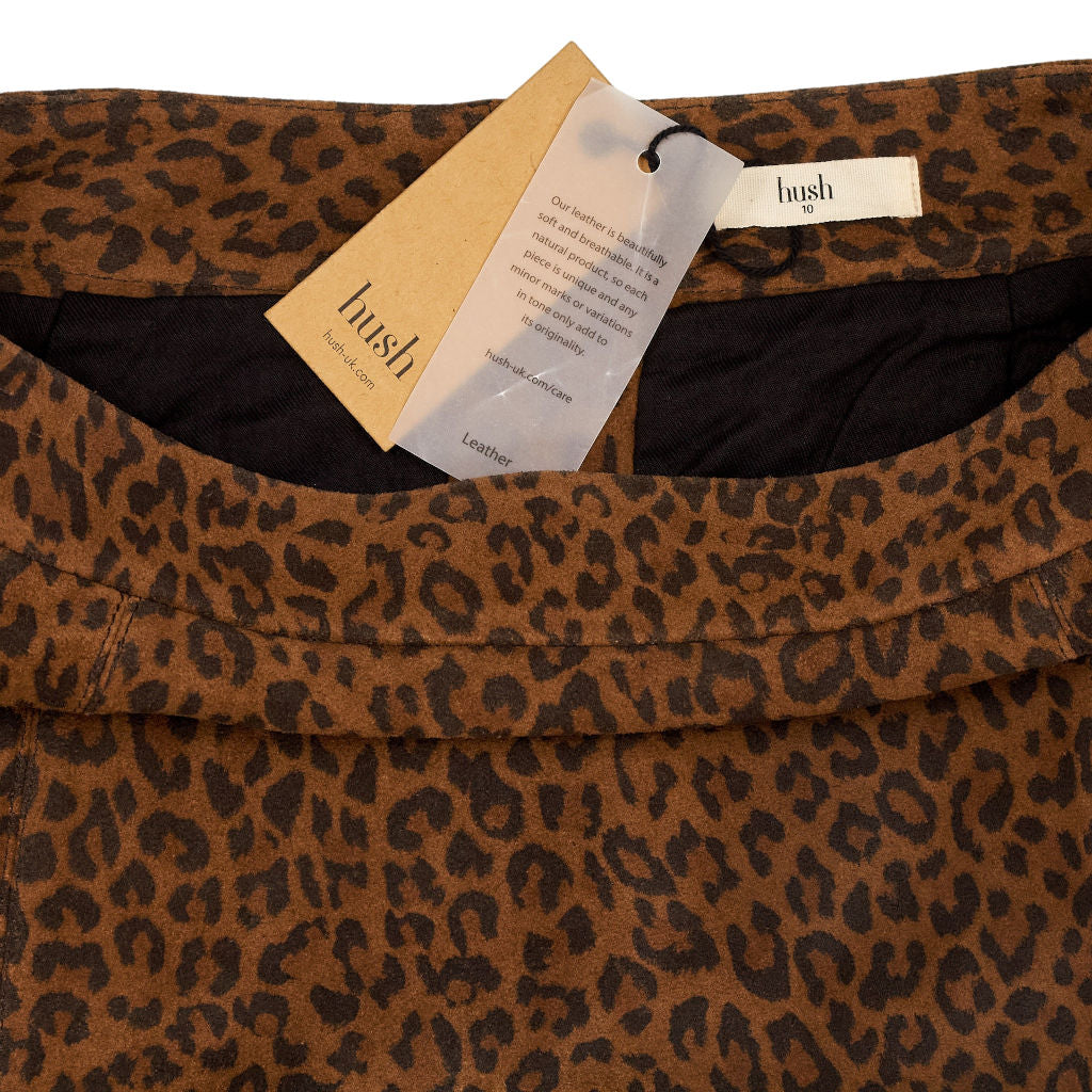 Hush Brown Elekta Suede Mini Skirt