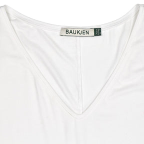 Baukjen White V-Neck Top