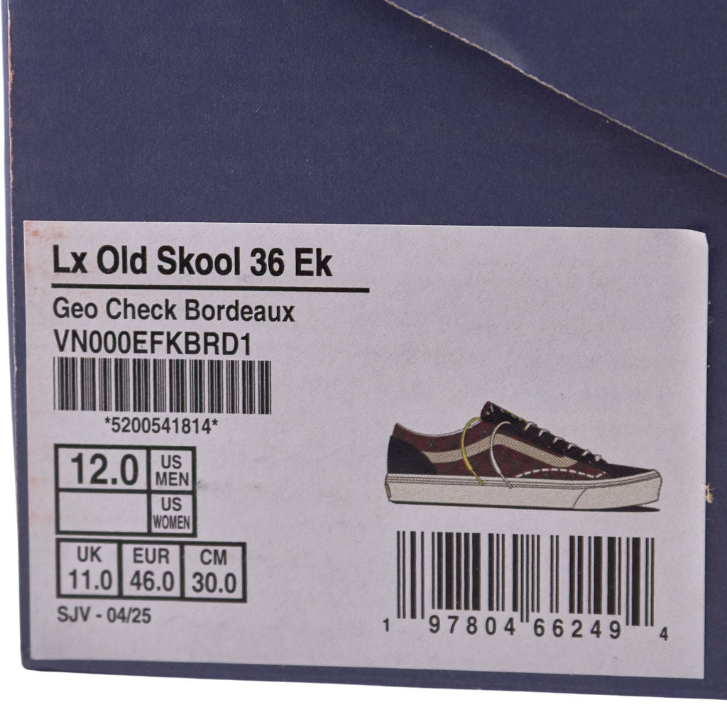 Vans Bordeaux Lx Old Skool 36 Ek Trainers
