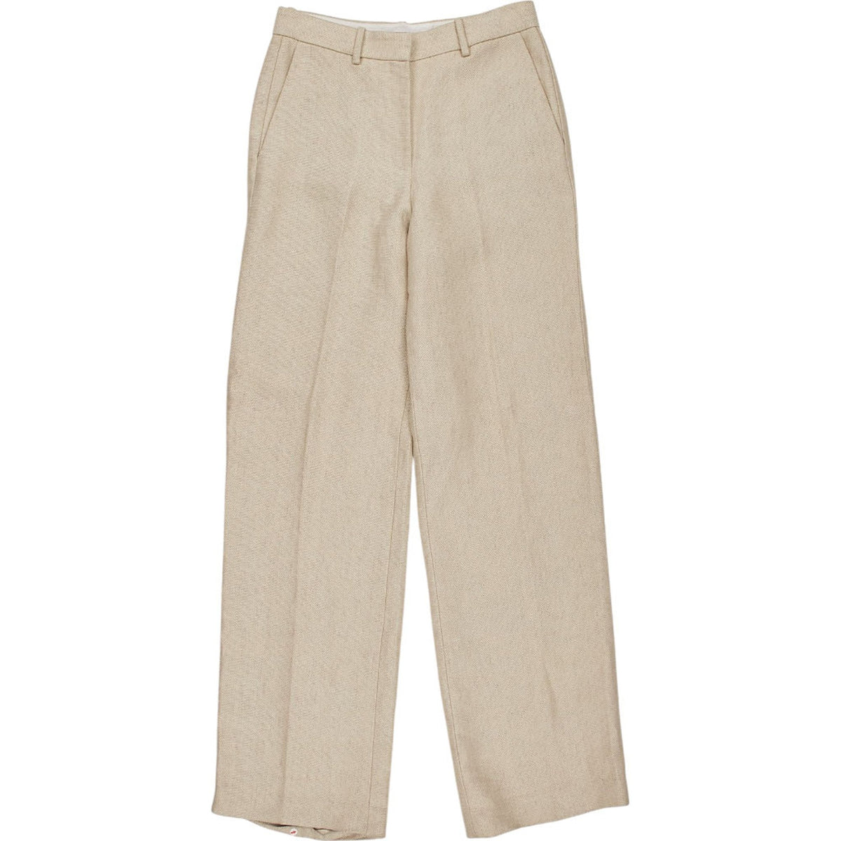 Theory Beige Basket Tweed Trousers US