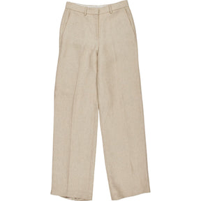 Theory Beige Basket Tweed Trousers US