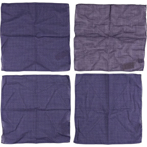 Anderson & Sheppard Navy Spotted Pocket Square