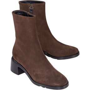 Dear Frances Brown Leather Ankle Boots
