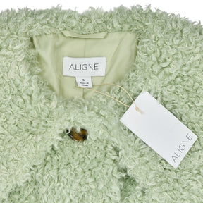 Aligne Wasabi Galway Oversized Teddy Coat
