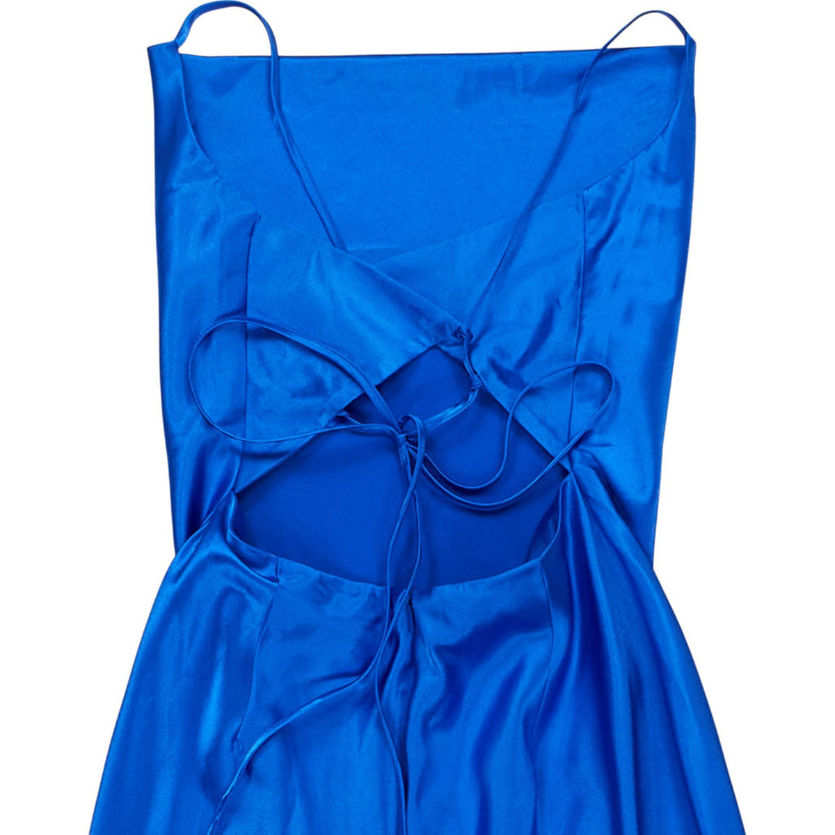 OMNES Blue Strappy Midi Dress