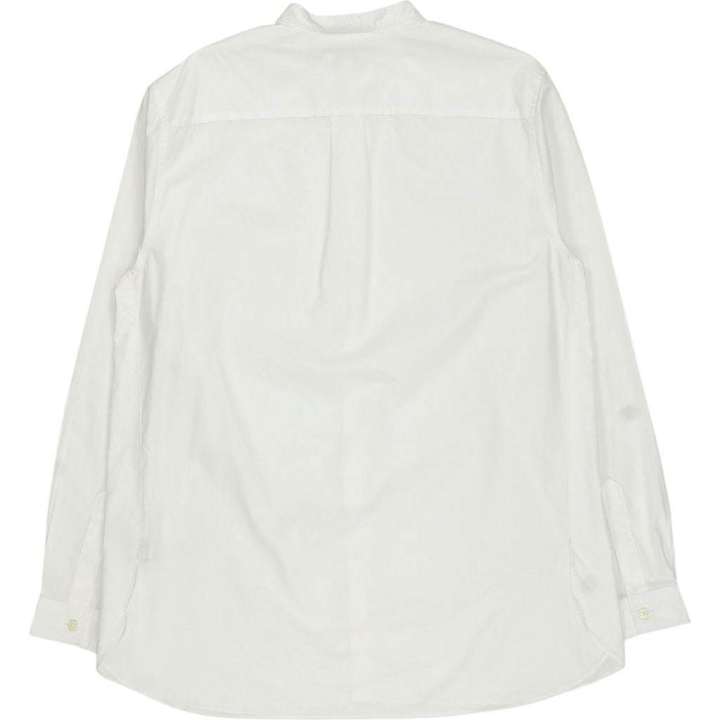 Moss White Cotton Shirt