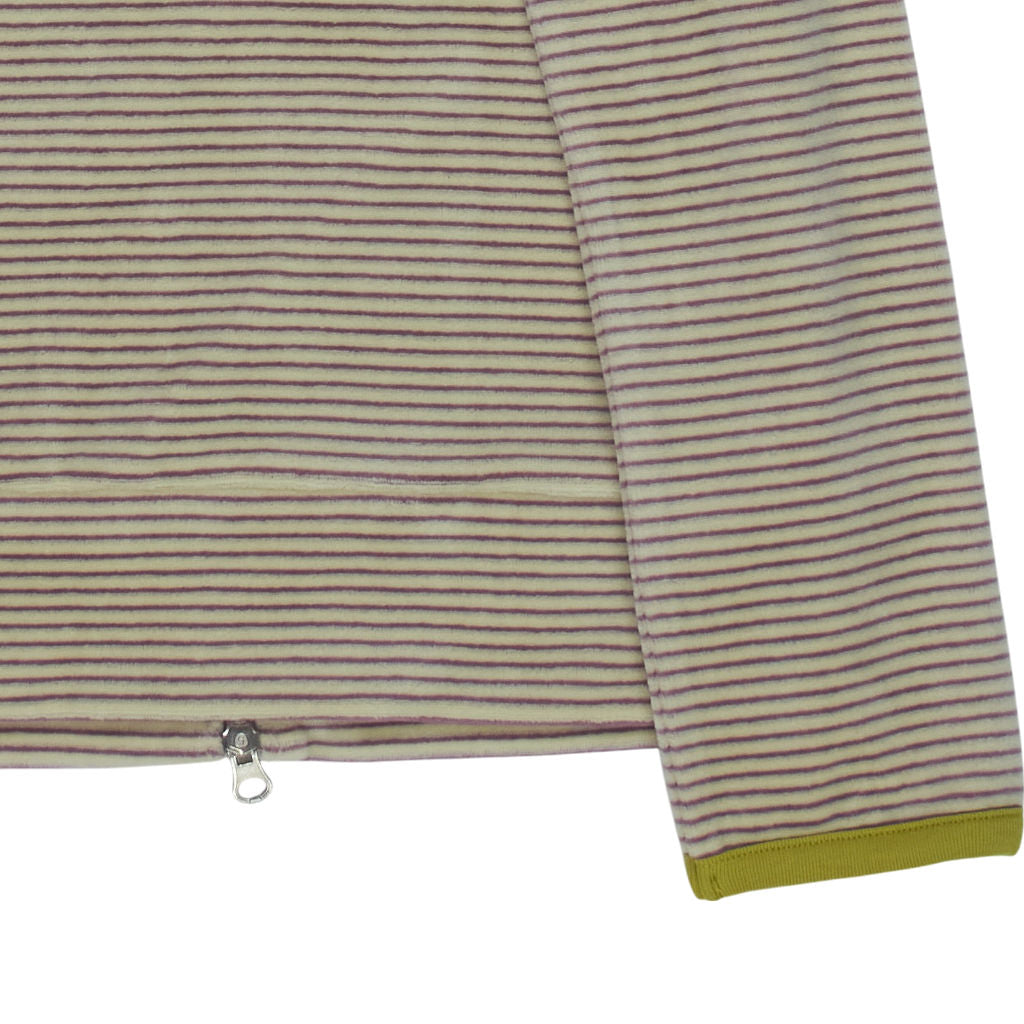 Orla Kiely Grape Velour Stripe Jacket 2, UK 10
