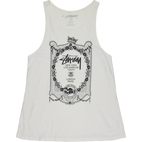 Stussy White Tank Top Small