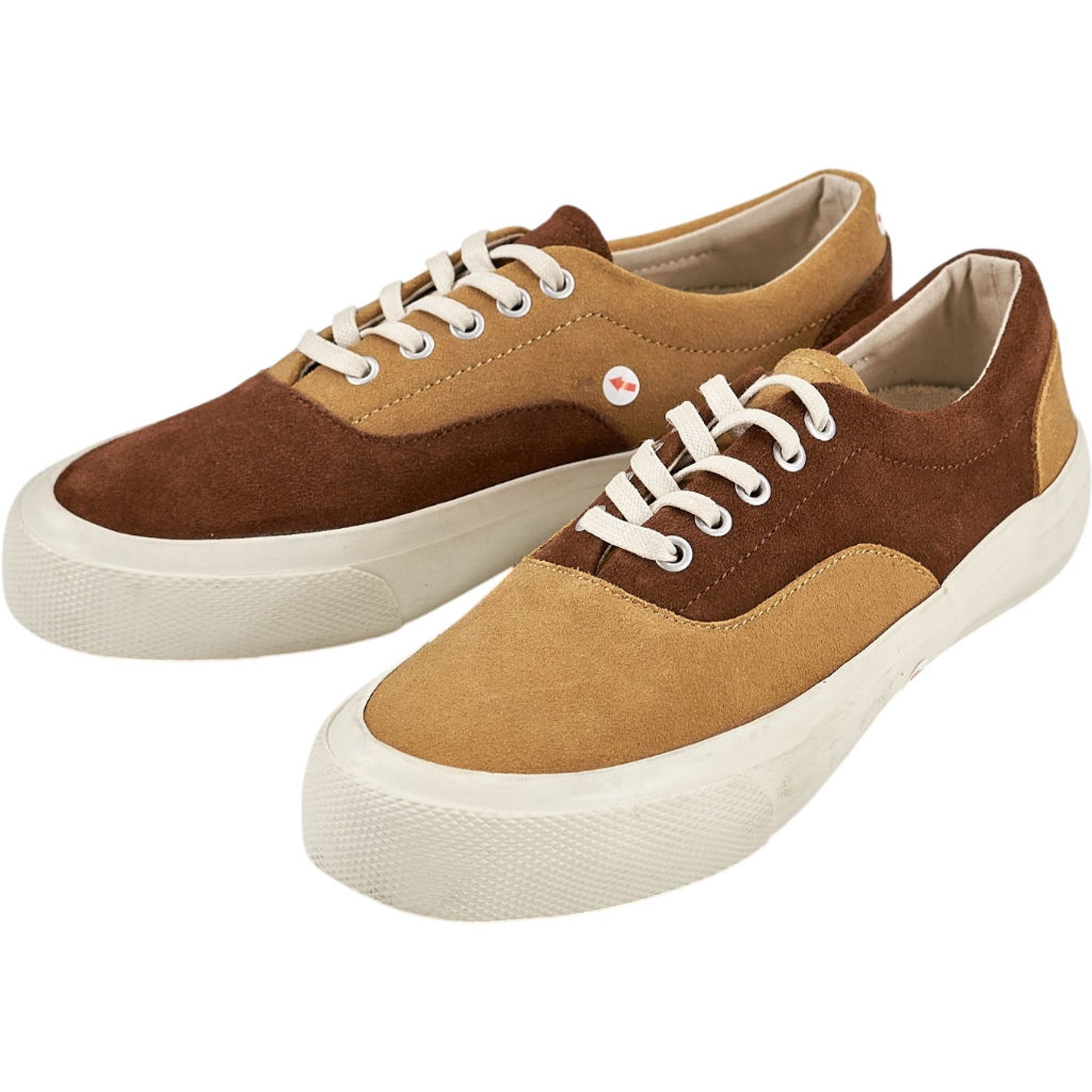 YMC Brown Beige Suede Trainers UK3