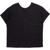 Hush Black V Back Snap Jersey Tee