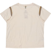 Hush Off White Quinn Sparkle Trim T-Shirt