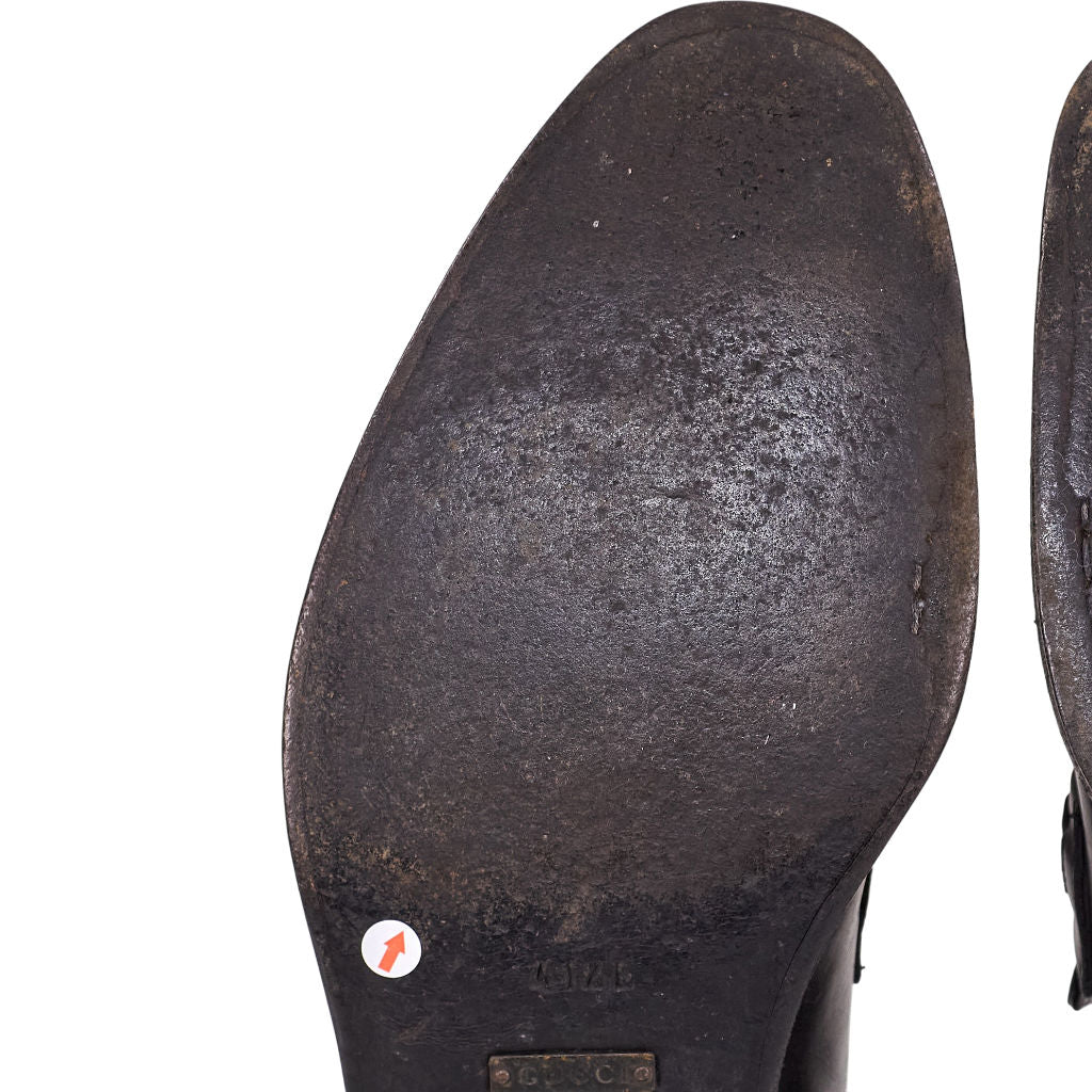 Gucci Black Leather Loafers