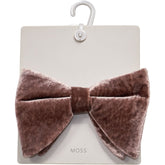 Moss Plum Velvet Floppy Bow Tie