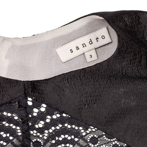 Sandro Black Lace Sheath Dress
