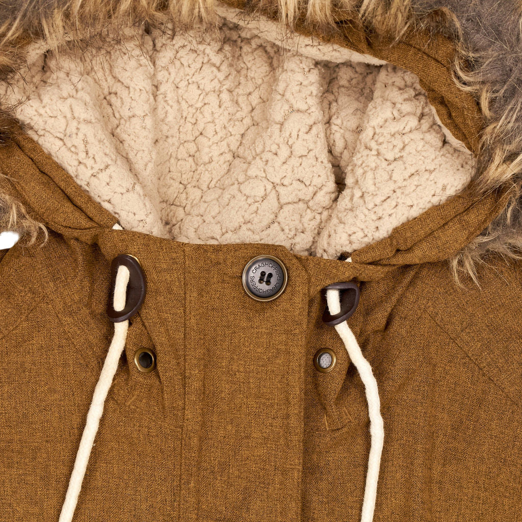Craghoppers Brown Faux Fur Hooded Jacket