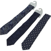 Moss Navy Pattern Tie Bundle x 3