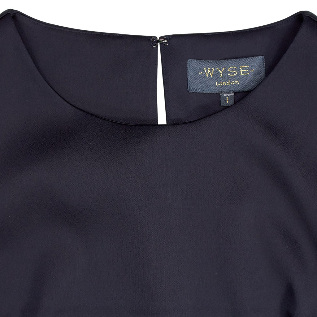 WYSE  Navy Sleeveless Dress