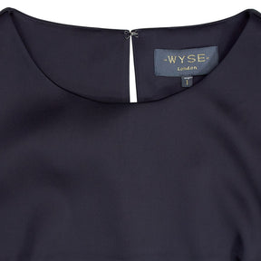WYSE  Navy Sleeveless Dress