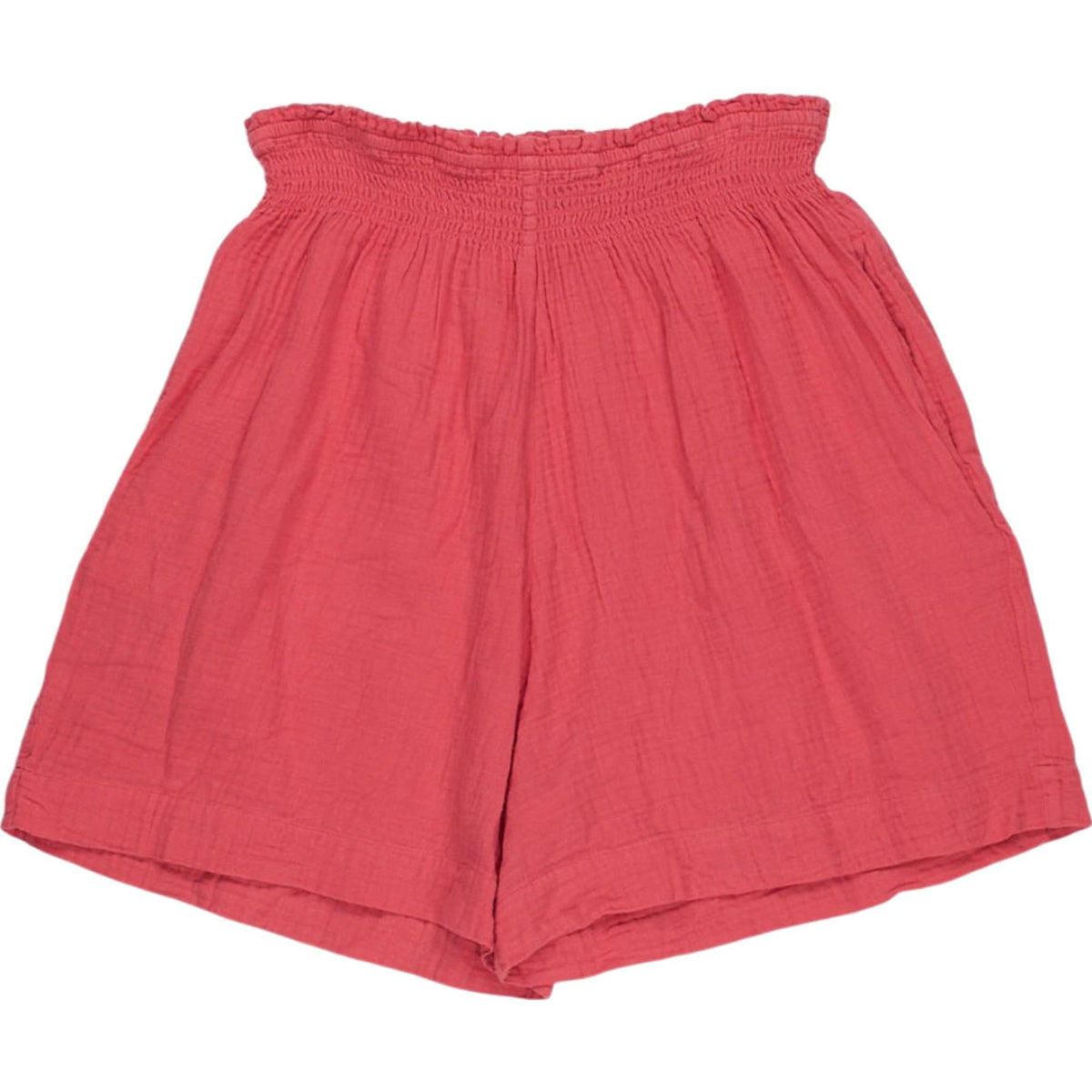 NRBY Red Crinkle Shorts