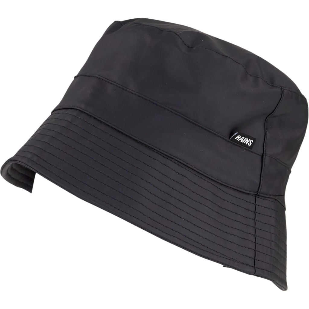Rains Black Bucket Hat