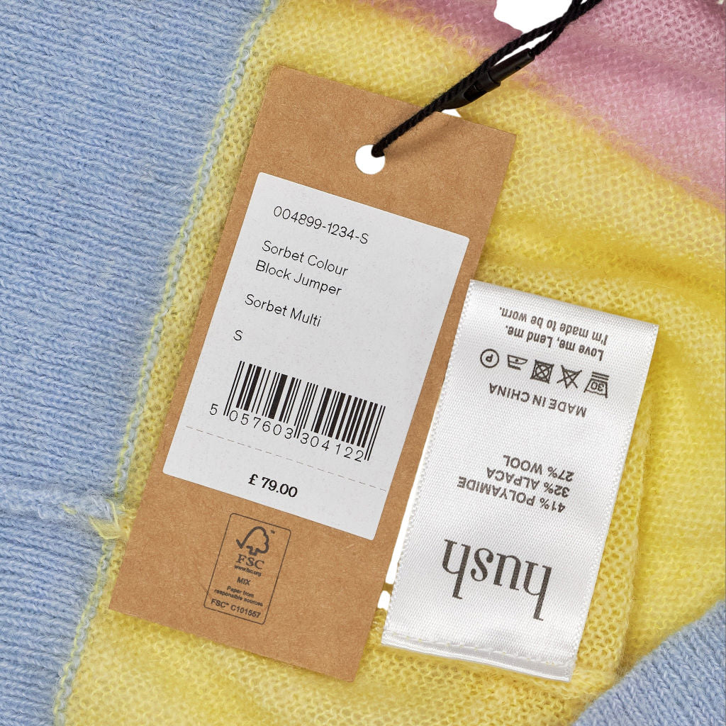 Hush Sorbet Colour Block Jumper